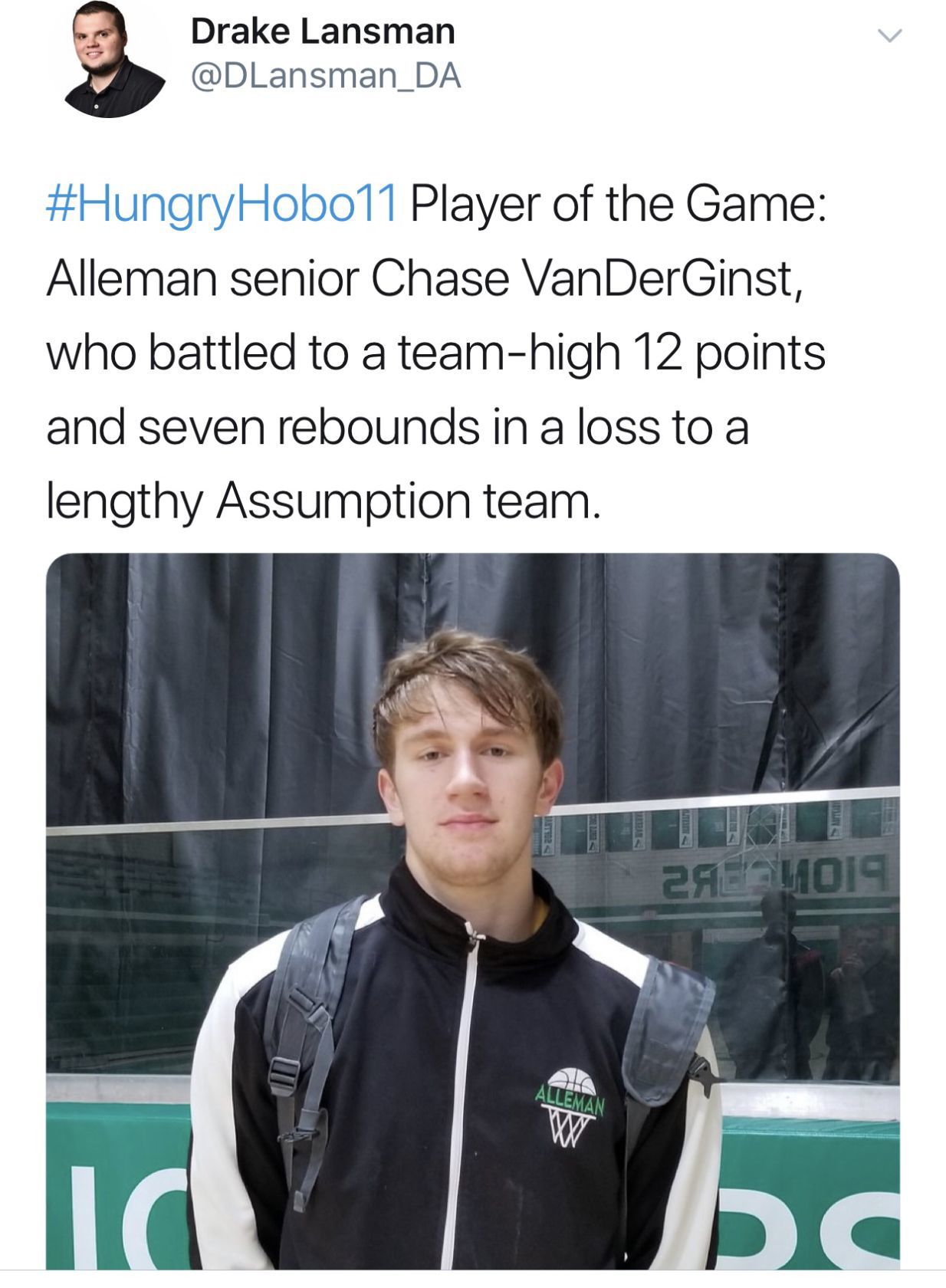 Chase VanDerGinst POG